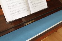 Klavierläufer Hellblau 100% Schurwolle –...