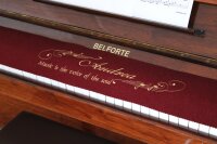 Klavierläufer mit Motiv "Music is the voice of the soul" und Wunschtext