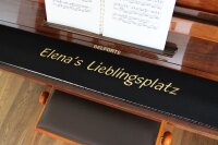 Klavierläufer mit Wunschtext bis 45 cm