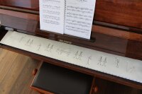 Klavierläufer mit Motiv Orchester III – Bestickter Tastenläufer