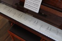 Klavierläufer mit Motiv Orchester III – Bestickter Tastenläufer