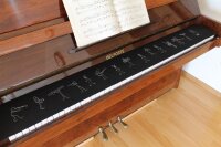 Klavierläufer mit Motiv Orchester IV – Bestickter Tastenläufer