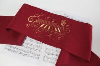 Klavierläufer mit Motiv Tastenpoesie – Bestickter Tastenläufer