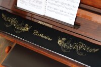 Klavierläufer mit zwei Motiven "Schmetterlinge II" und Wunschtext