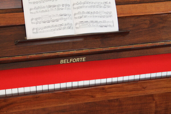 Orgel-Läufer / Tastenläufer Orgel Rot 100% Schurwolle – Staubschutz für Orgeltasten
