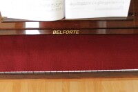 Orgel-Läufer / Tastenläufer Orgel Bordeauxrot 100% Schurwolle – Staubschutz für Orgeltasten