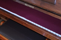 Orgel-Läufer / Tastenläufer Orgel Weinrot 100% Schurwolle – Staubschutz für Orgeltasten