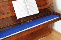 Orgel-Läufer / Tastenläufer Orgel Blau 100% Schurwolle – Staubschutz für Orgeltasten