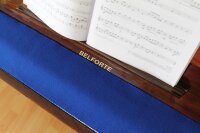 Orgel-Läufer / Tastenläufer Orgel Blau 100% Schurwolle – Staubschutz für Orgeltasten