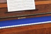 Orgel-Läufer / Tastenläufer Orgel Blau 100% Schurwolle – Staubschutz für Orgeltasten