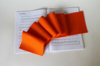Orgel-Läufer / Tastenläufer Orgel Orange 100% Schurwolle – Staubschutz für Orgeltasten