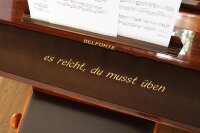 Tastenläufer für Orgel mit Wunschtext bis 45 cm – Individuell bestickter Orgel-Läufer